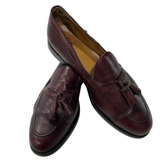 Finsbury Classic Goodyear Welted Men 11.5 Shoes Brown Tassel Loafers Slipon READ - Picture 2 of 13